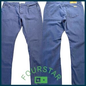 Four Star Blue Malto Straight Slim Jeans (34x32)